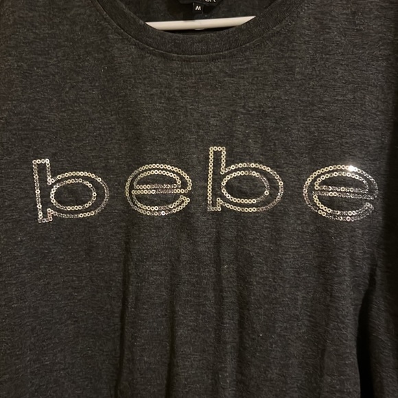 Bebe Sport long sleeve t shirt for women. New with tags. Size M - Picture 2 of 7
